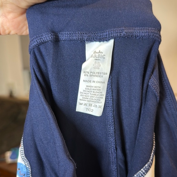 NWOT - Barker basic leggings with pockets, Hanukkah Print - Picture 4 of 4